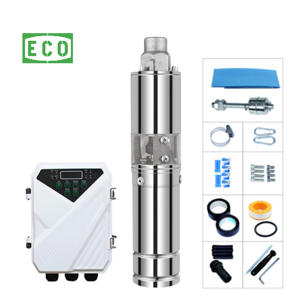 3 inch Screw solar bore pump 120W/210W/500W solar powered bore pump for household water supply